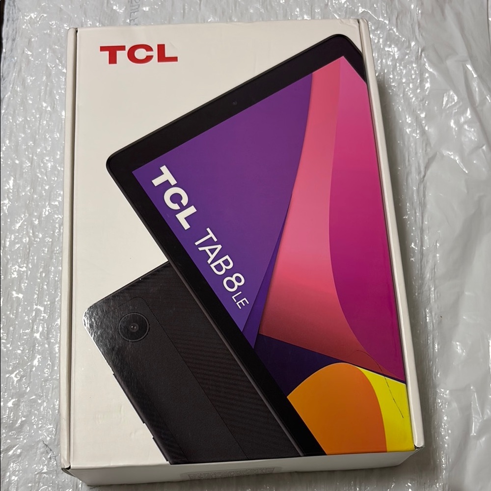 TCL Black Tablet with Vibrant Display and Sleek Design